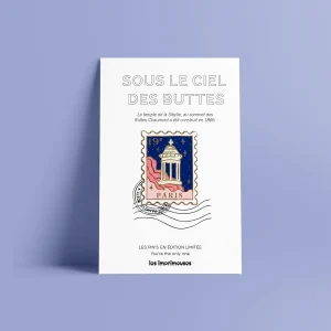 Pin’s Timbre - Paris 19e, Buttes-Chaumont - Édition limitée - Les Imprimeuses