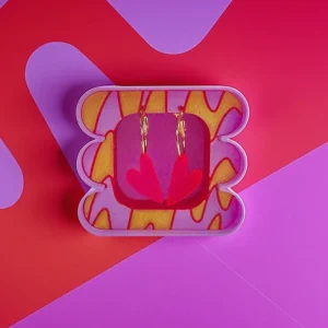 Boucle d'oreille Coeur S - Pink Stories