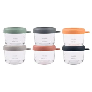 Béaba 6 Pots de conservation en verre 150ml
