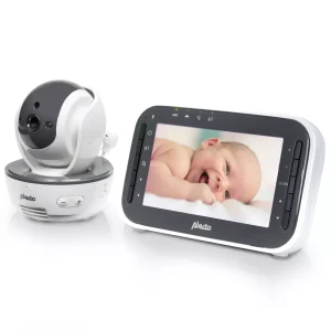 Alecto DVM-200M - Babyphone avec caméra et écran couleur 4,3"- Blanc/Anthracite