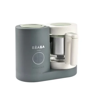 Béaba Babycook Neo Robot de Cuisine – Préparateur de Repas pour Bébé Gris Minéral | Bol en Verre & Panier en Acier Inoxydable – Cuiseur Vapeur & Mixeur