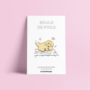 Pin’s Boule de Poils – Chien Mignon et Fluffy – Édition Limitée Les Imprimeuses Paris
