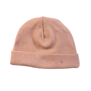 Poetree Kids Bonnet Bébé Olivia 2x2 rib Rose Poudré