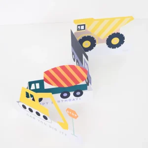 Véhicules de construction Carte d'anniversaire