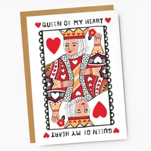 Carte d'amour - queen of my heart - Reine de mon cœur - Jade Fisher