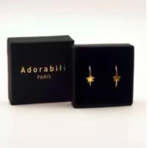 Boucles d'oreilles - créoles big star - Adorabili Paris