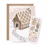 Carte Stickers Maison en pain d’épice - Inklings