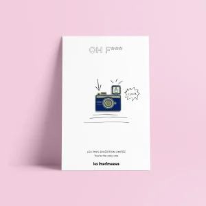 Pin’s Appareil Photo « Oh F*ck ! » – Édition limitée – Les Imprimeuses