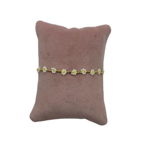 Bracelet - perle fleurs - Les Cléias
