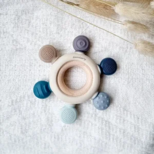Anneau de dentition Rammelaartje - Multicolore Bleu