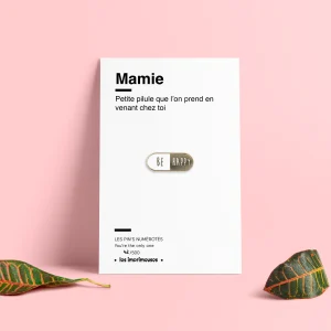 Pin’s Pilule “Be Happy” — Mamie (Fête des Grands-Mères)