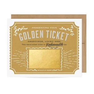 Carte à gratter - Golden Ticket - Anniversaire/Tous les jours