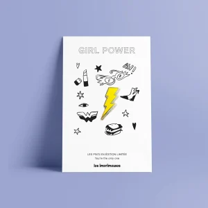 Pin’s Éclair « Girl Power » – Édition limitée – Les Imprimeuses