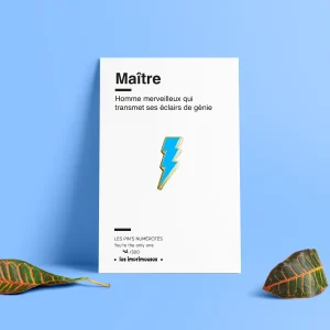 Pin's - Éclair - Maître/Maîtresse - Fin d'année scolaire