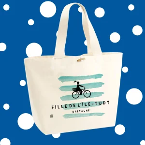 Sac Cabas à personnaliser-  Fille de l'Île-Tudy