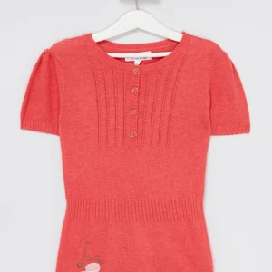 Robe en maille Rose