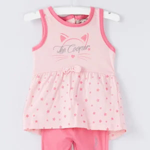 Ensemble robe et legging Rose /fuchsia