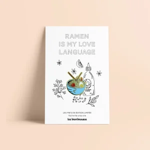 Pin’s Ramen — « Ramen is my love language » – Édition limitée – Les Imprimeuses