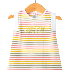 Robe blanc et jaune